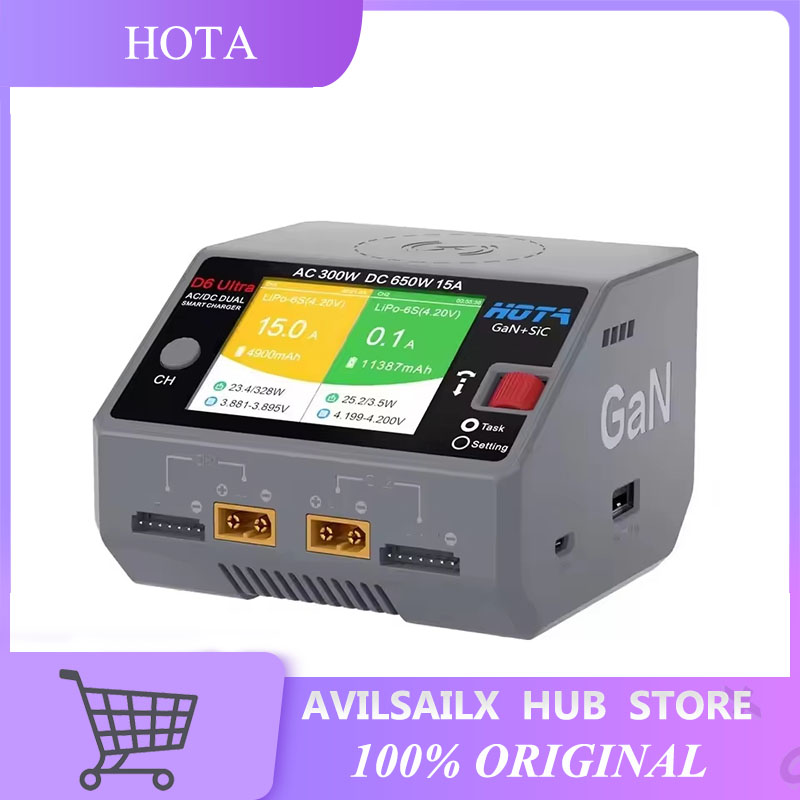 Balance Charger Rc - Carregador HOTA D6 Ultra GaN+SiC de