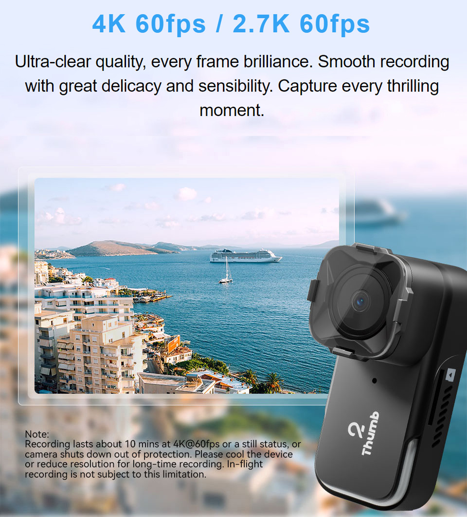 Runcam Camera - Nova versão runcam polegar 2 4k