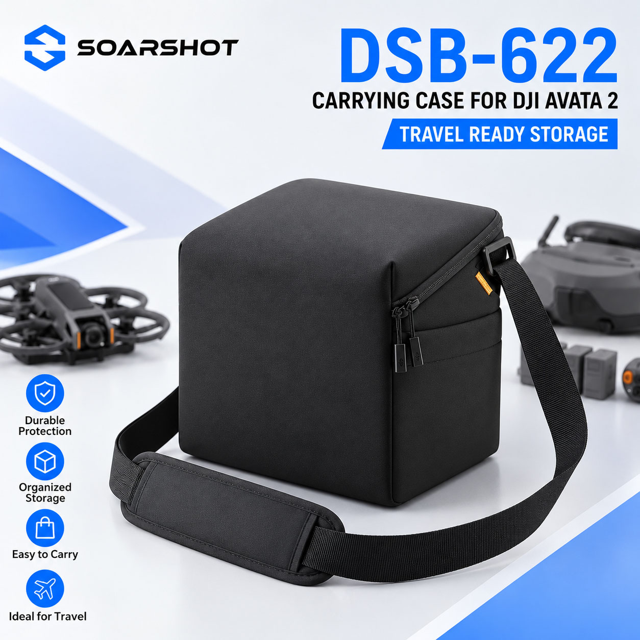 Drone Goggles Dji - Estojo de Transporte SOARSHOT para DJI