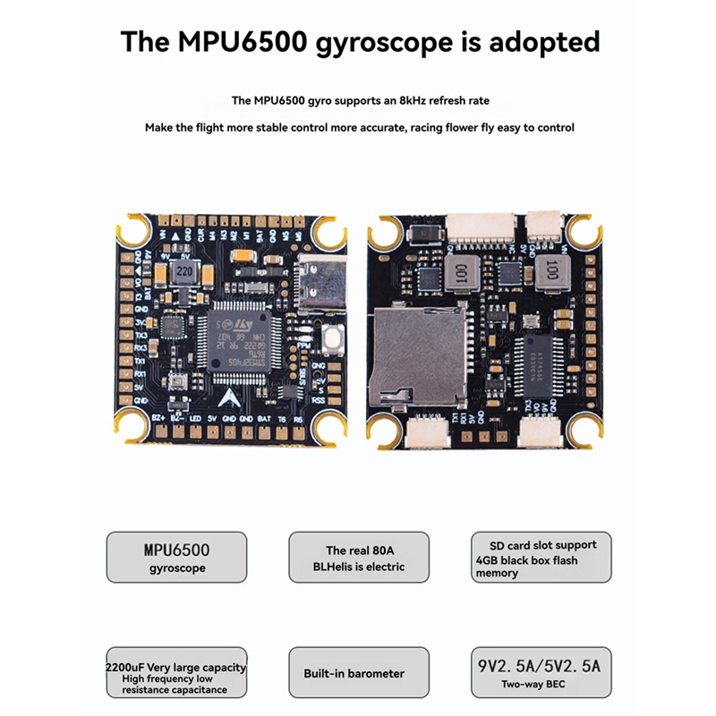 80A + F405/F722 STACK para 13  - F405 Flight Controller avaliação e preço