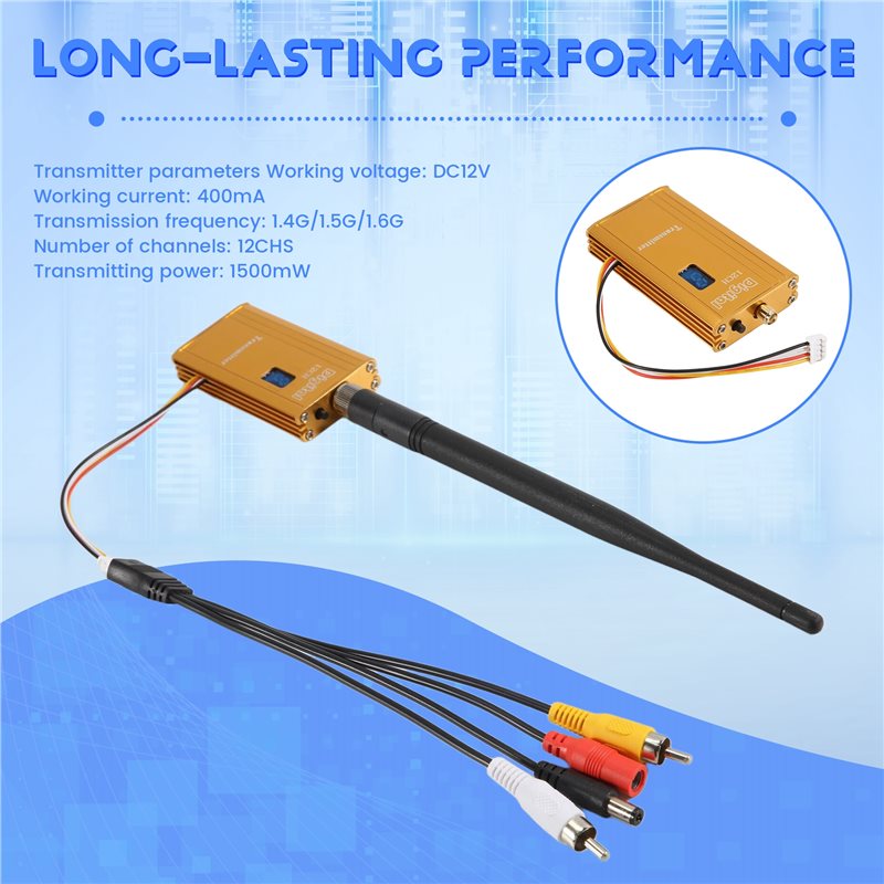 A48U 1.5G 1.5W FPV VTX 12CH 15 - Rc Transmitter avaliação e preço