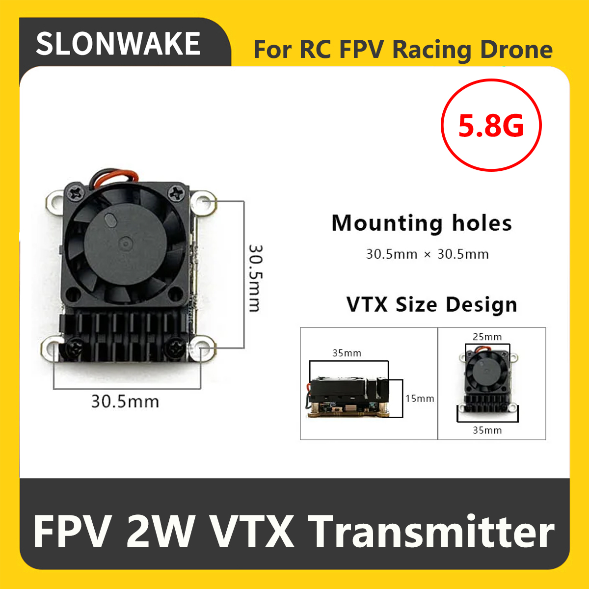 Transmissor FPV VTX SLONWAKE 5 - Drone Frame avaliação e preço