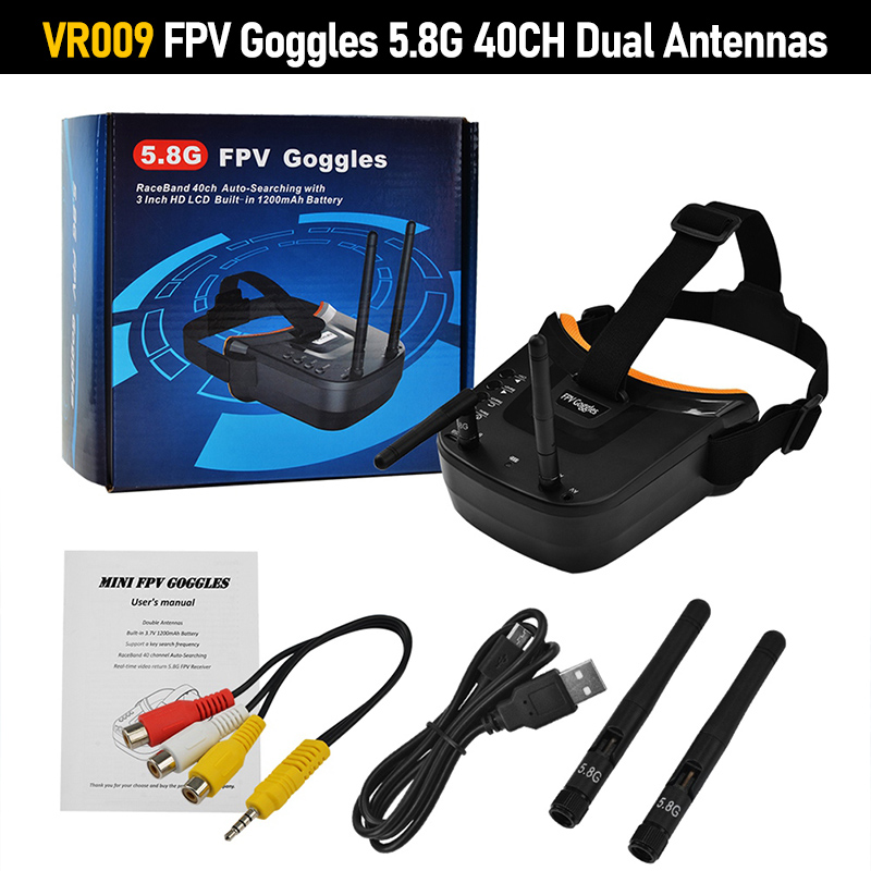 Óculos FPV VR009 com Tela LCD  - Goggles Fpv avaliação e preço