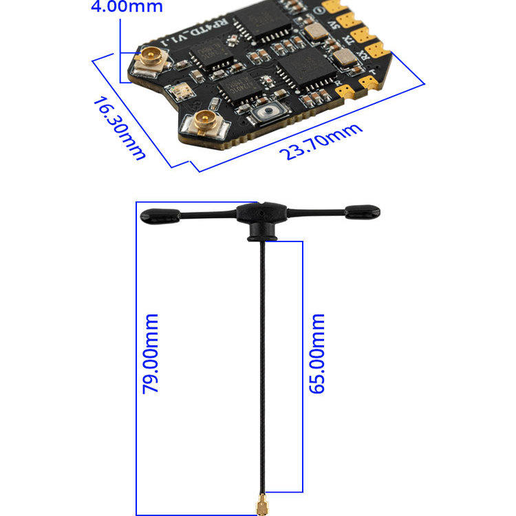 Receptor RadioMaster RP4TD Exp - Analog Fpv Camera avaliação e preço