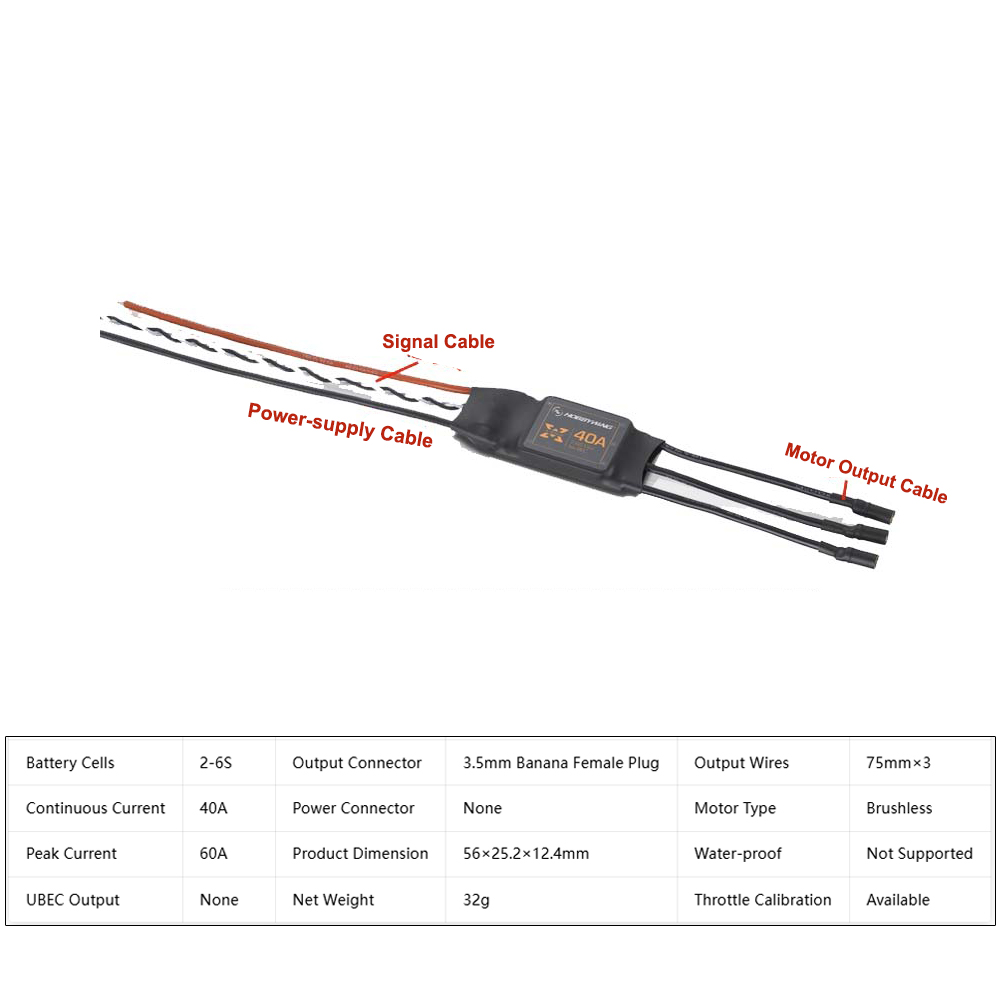 Hobbywing XRotor 40A ESC Brush - 4 In 1 Esc avaliação e preço