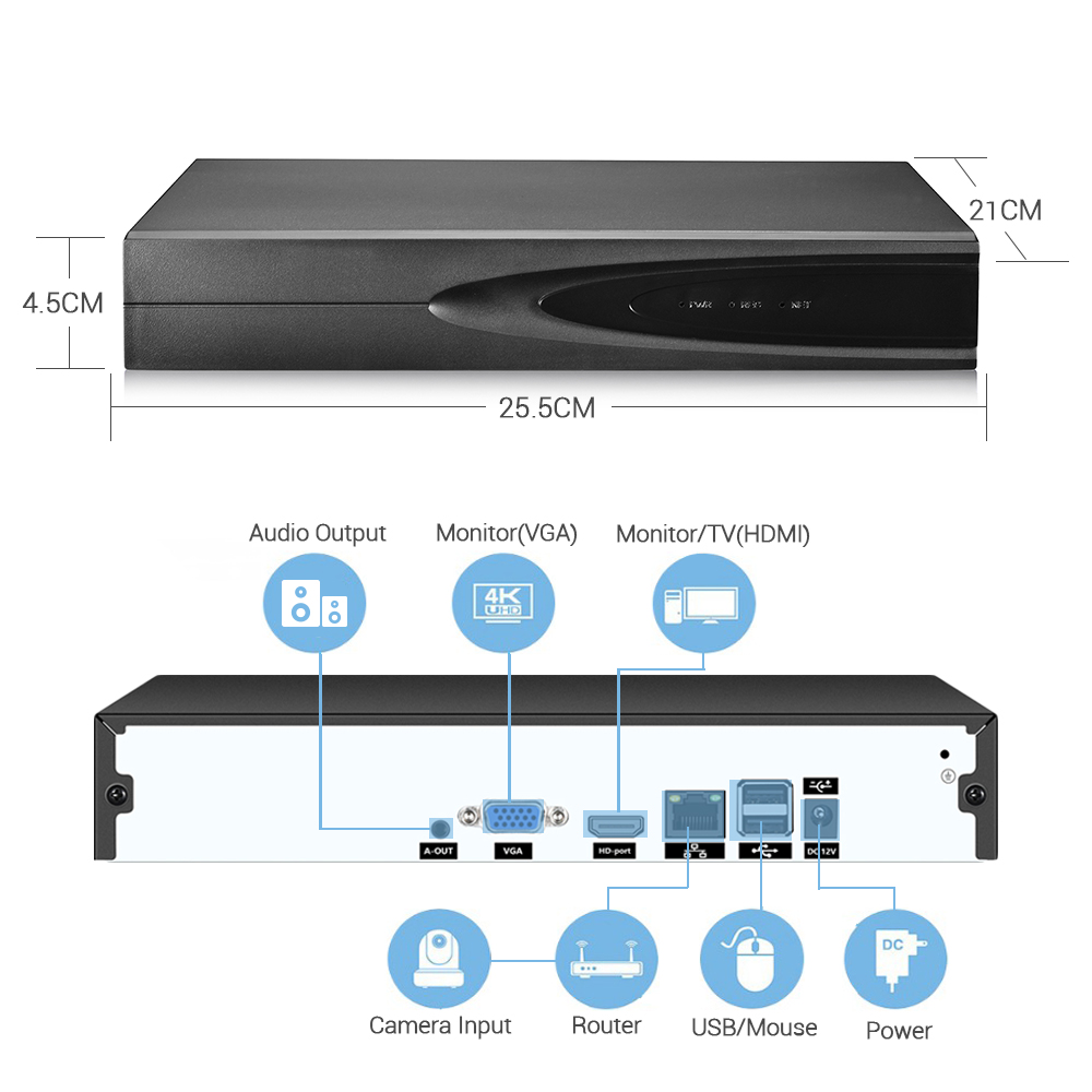 Gravador de Vídeo em Rede 4K O - Hd Zero Camera avaliação e preço