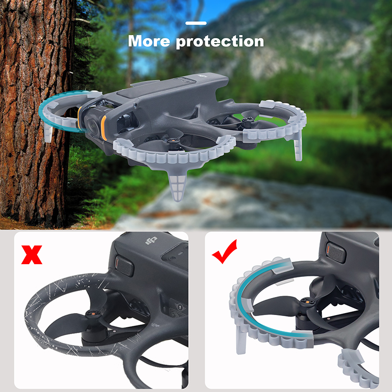 4 pçs trem de pouso aumentar p - Propeller Guard avaliação e preço
