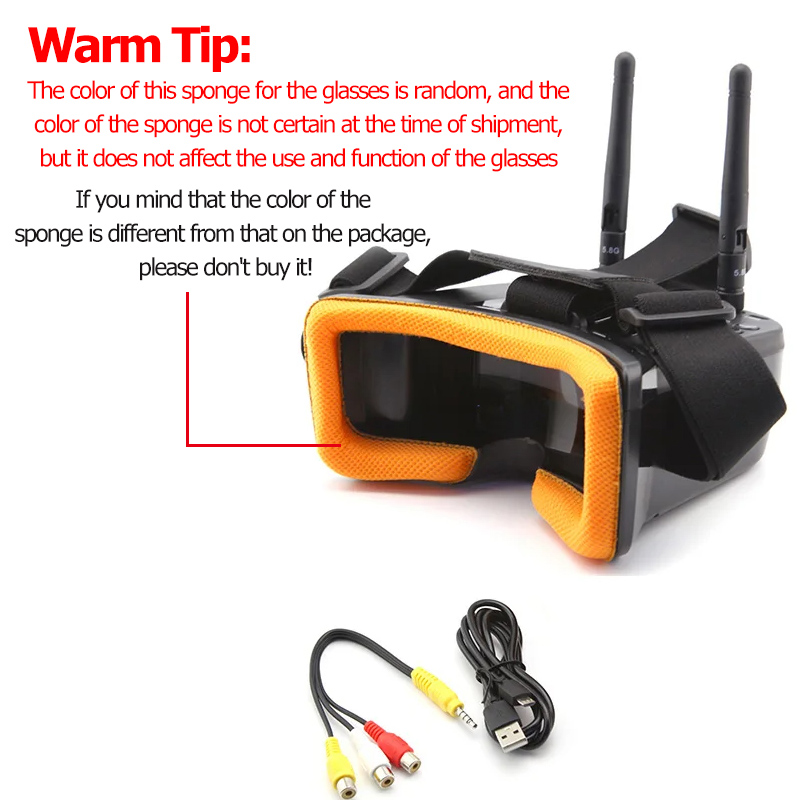 VR009 FPV Óculos de Vídeo 3 Po - Goggles Fpv avaliação e preço